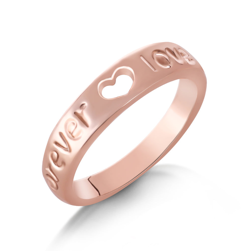Classic 'Forever Love' Ring - Rose Gold