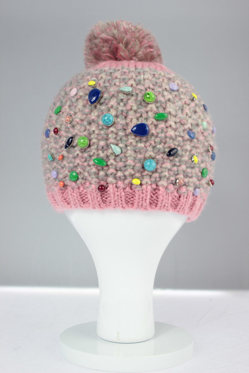 Bits and Pieces Pom Pom Hat - Pink