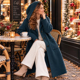 LONG CARDIGAN WITH LARGE HOODIE