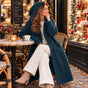LONG CARDIGAN WITH LARGE HOODIE