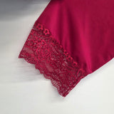 Luxury Silk Feel Lace Trim Lounge Set UK Size 10–24