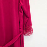 Luxury Silk Feel Lace Trim Lounge Set UK Size 10–24