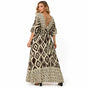BOHO BREEZE V NECK MAXI DRESS SIZE 12-22