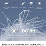 Lightweight Water Resistant 90% Real Down Jacket - UK Size 12-24