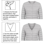 Lightweight Water Resistant 90% Real Down Jacket - UK Size 12-24