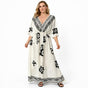 BOHO BREEZE V NECK MAXI DRESS SIZE 12-22