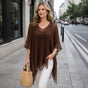 Lightweight Crochet Knit Cover Up Poncho | One Size Fits UK 10–24