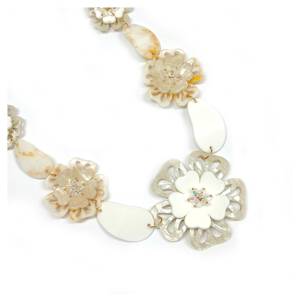 Petal Flowers Long Necklace