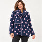 Oversized Polka Dot Knit Jumper & Reversible Scarf 2 Piece Set