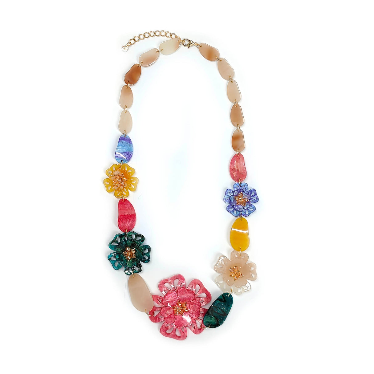 Petal Flowers Long Necklace