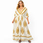 BOHO BREEZE V NECK MAXI DRESS SIZE 12-22