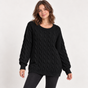 Oversized Chunky Soft Fluffy 3D Textured Cable Knit Jumper