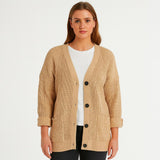 Oversized Chunky Knit Ladies Cardigan One Size Fits All UK Size 12-22