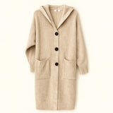 Fine Knitted Large Hoodie With Front Pockets - Fits UK 10-22