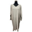 KNITTED MIDI DRESS LADISE BATWING COCOON SHAPE V-NECK FINE KNITTED TOP DRESS