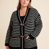 Oversized Chunky Knit Ladies Cardigan One Size Fits All UK Size 12-22