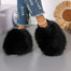 Ladies Faux Fur Pom Pom Slippers Super Soft Cushion Insole Non-shedding Best Durable Eva Anti-Slippery Sole UK Size 3-8