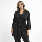 Luxury Silk Feel Lace Trim Lounge Set UK Size 10–24