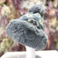 Patterened Faux Fur Winter Pom Pom Hat SUPER SOFT SUPER COZY