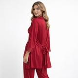 Luxury Silk Feel Lace Trim Lounge Set UK Size 10–24