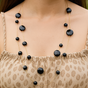 Midnight Gloss Orb Necklace