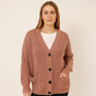 Oversized Chunky Knit Ladies Cardigan One Size Fits All UK Size 12-22