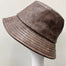 LEATHER EFFECT HATS WASHED LEATHER EFFECT HERRINGBONE