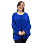 KNIT OVERSIZED CARDIGAN CHUNKY MOHAIR KNIT BOW TIE BISHOP LONG SLEEVES SUPER SOFT