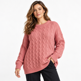 Oversized Chunky Soft Fluffy 3D Textured Cable Knit Jumper