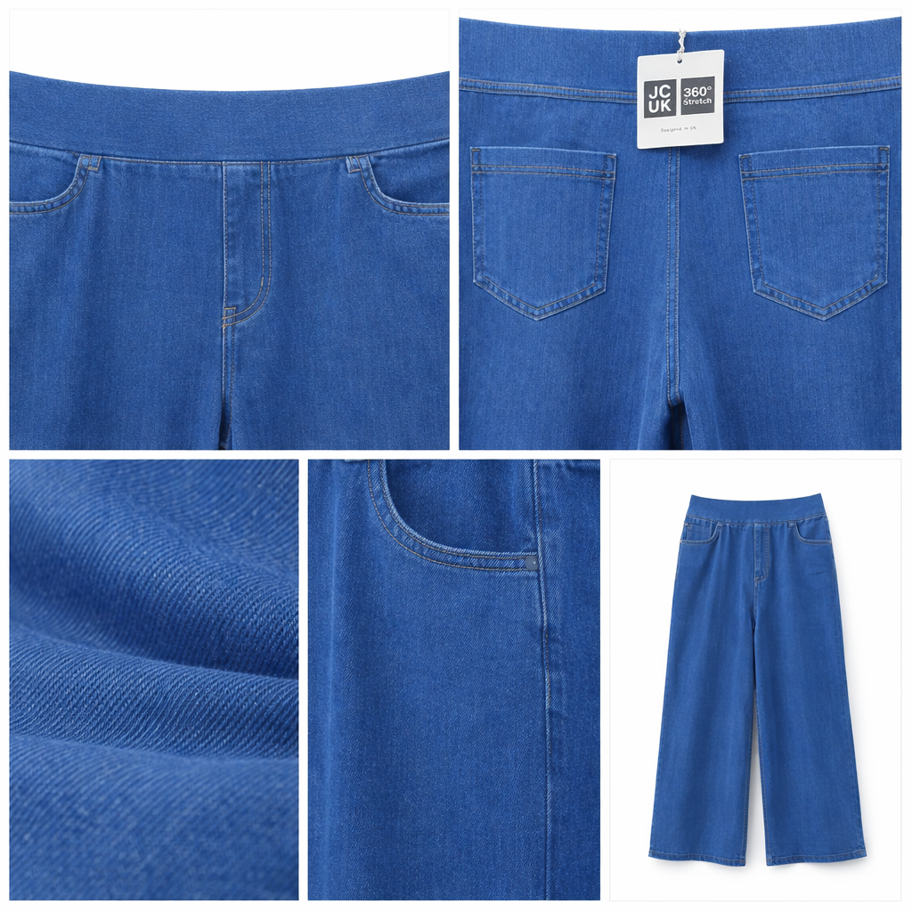 Cotton Jeans Breathable Cotton Super Strtetch Fits 3 Sizes From Size 8-24