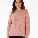 Chunky Cable Knitted Oversized Stretchy Winter Pullover Jumper