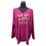 KNITTED TOP LA VIE SLOGAN BATWING SLEEVES COCOON SHAPE SUPER STRETCHY SOFT TOUCH KNITTED SWEATER