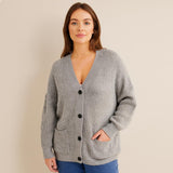 Oversized Chunky Knit Ladies Cardigan One Size Fits All UK Size 12-22