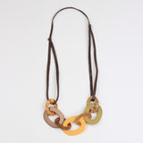 Hallow Oval Long Necklace