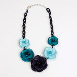 Flowers In A Row Short Necklace