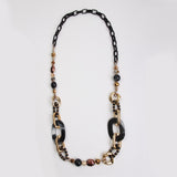 Beads And Ovals Long Necklace