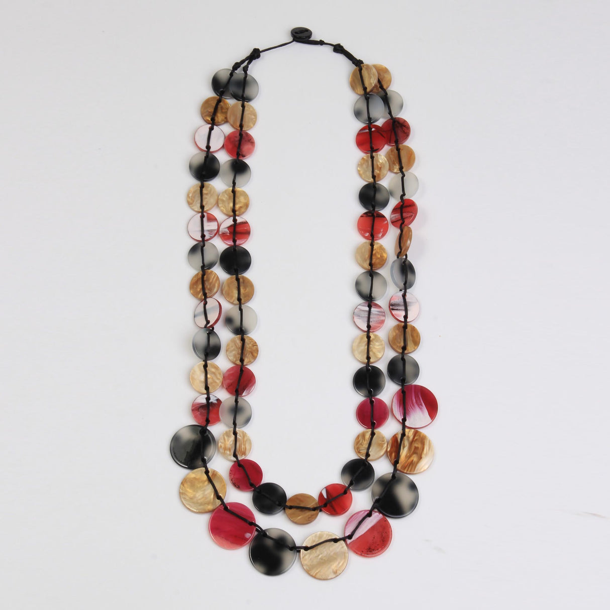 Tiny Circles Shape Short Necklace