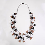 Leafy Patterned Shape Short Necklace