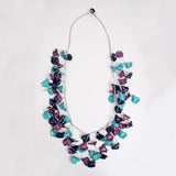 Leafy Patterned Shape Short Necklace