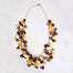 Leafy Patterned Shape Short Necklace