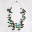 Leafy Patterned Shape Short Necklace