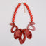 Ovals In Beaded Chain Short Necklace