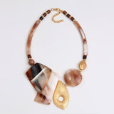 Multi Retangles Short Necklace