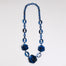 Multi Beaded Ovals Chain Long Necklace