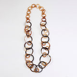 Oval Chain Long Necklace