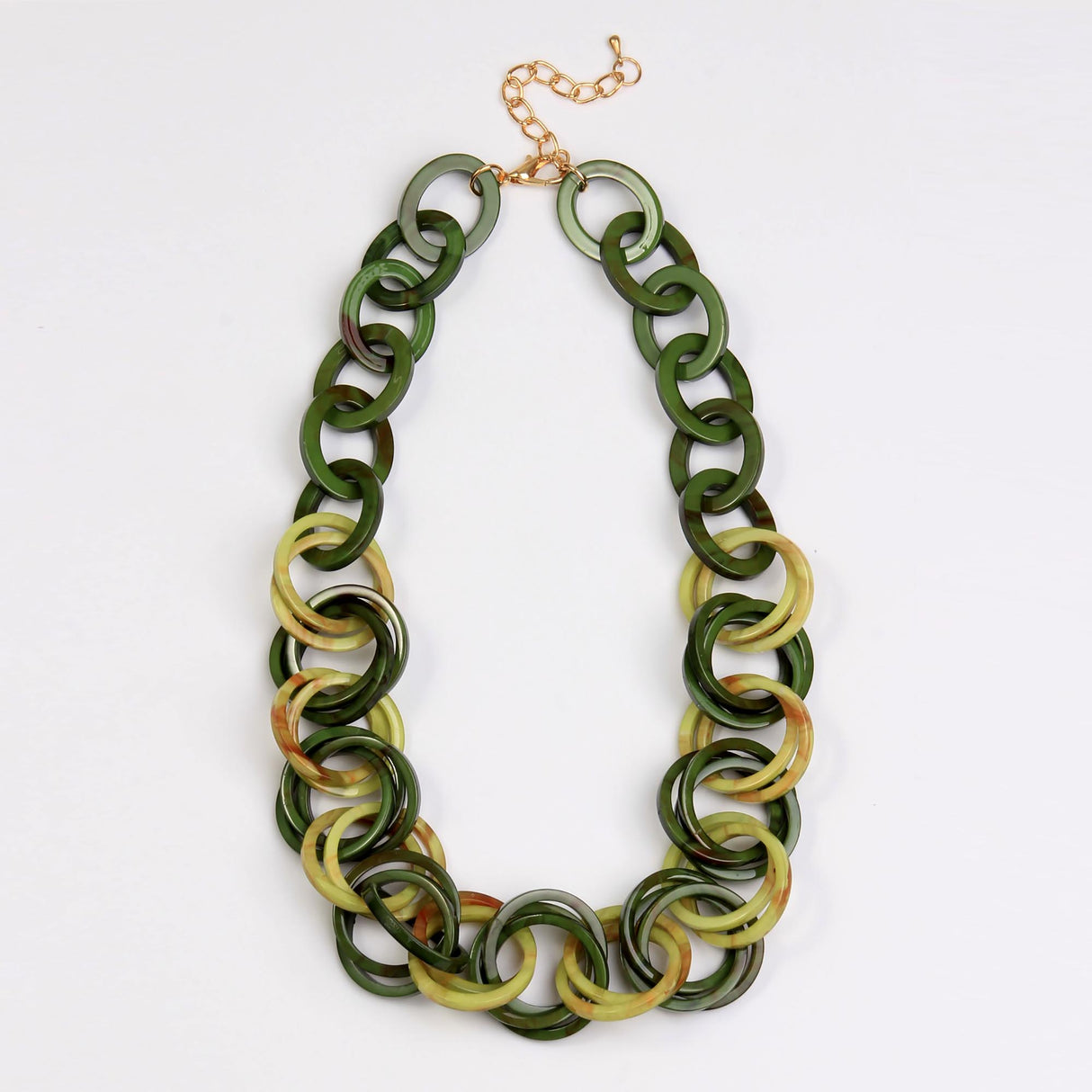 Multiple Oval Chain Short Necklace