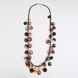 Danglings Beads In A Chrod Long Necklace