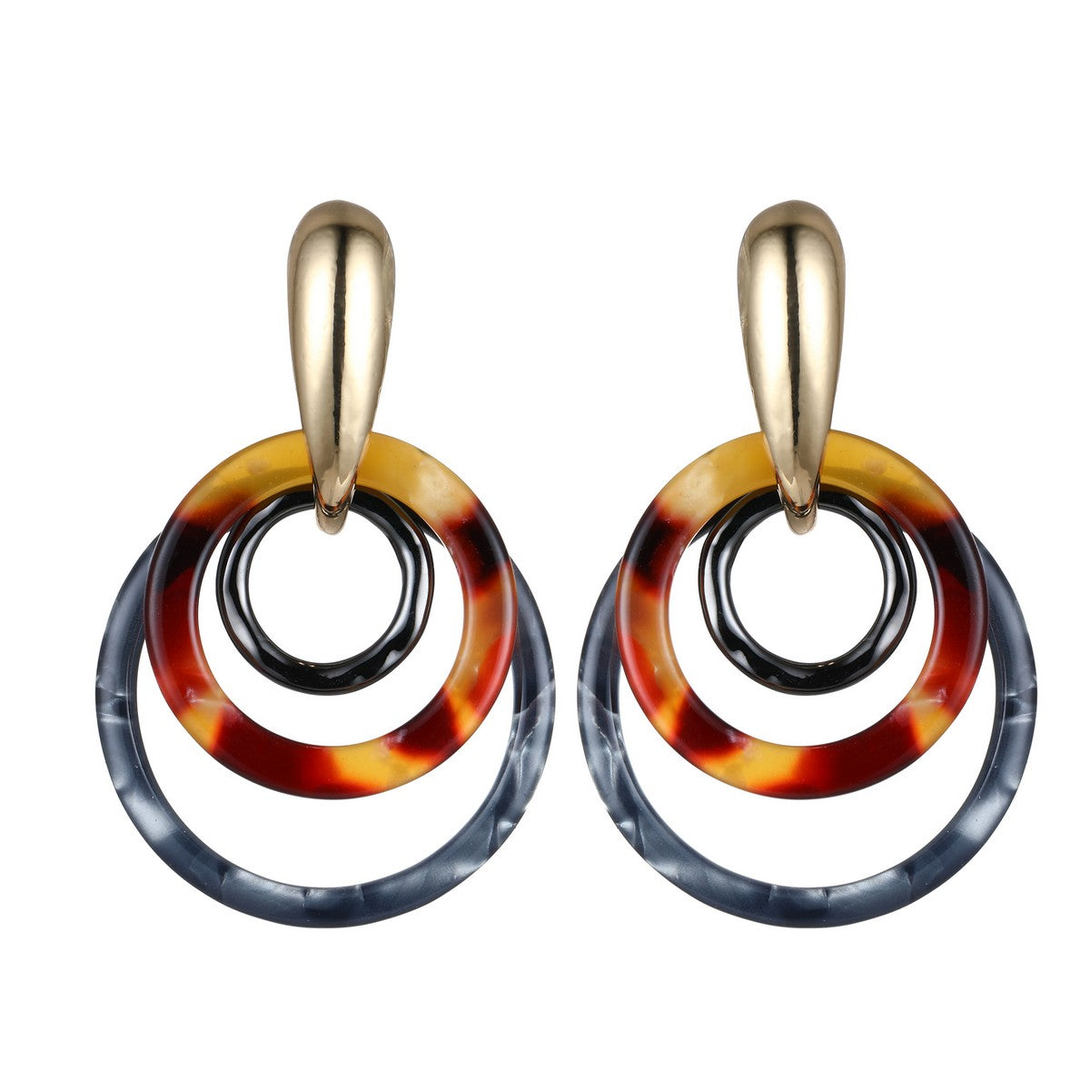 Multicolour Hoops Fashion Earrings YD22812MIX