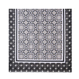 Black Diamond Patterened Mixed Cotton Scarf