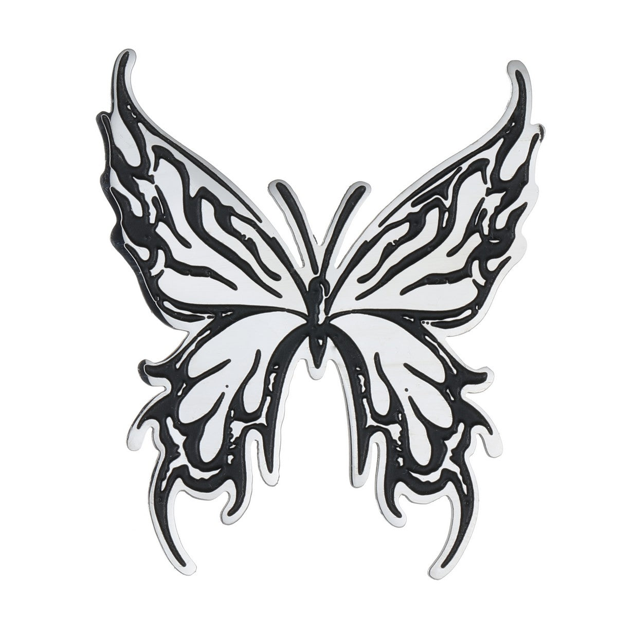 Silver Butterfly Brooch YL22010SLR